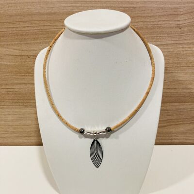 Collier en liège naturel Ava - fait main