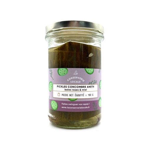 Pickles Concombre Aneth Baies Roses 180g