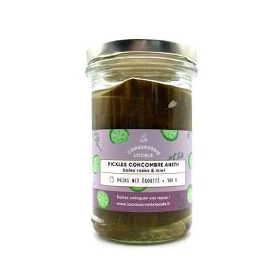 Pickles Concombre Aneth Baies Roses 180g