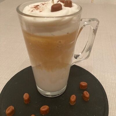 Cappuccino-Gourmetkerze