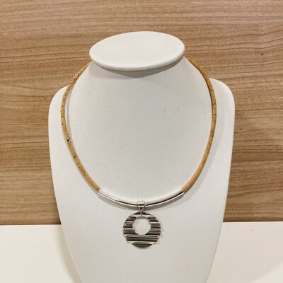 MYA natural cork necklace - handmade