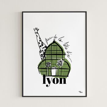 Affiche souvenir de Lyon - Tête d'Or 2