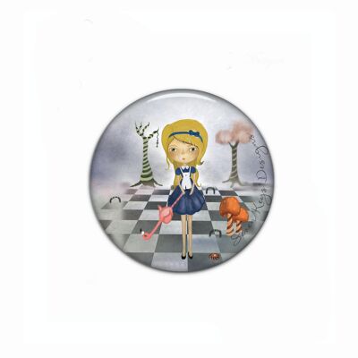 alice and the flamingo - pocket mirror- gifts for children