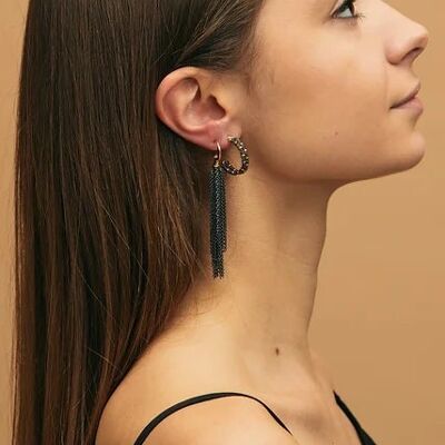 Pendientes FALL Negro S