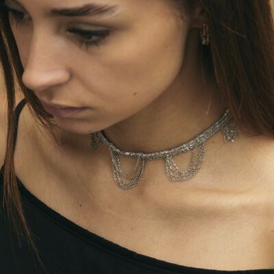 Collar LUTA Plata