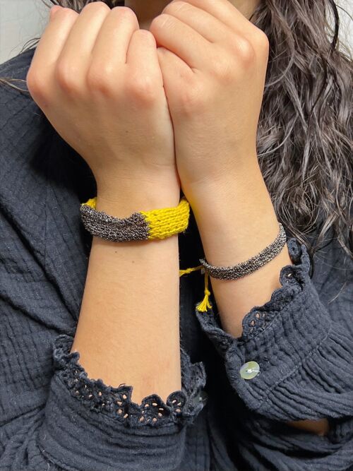 MILEN Bracelet Black S / Yellow