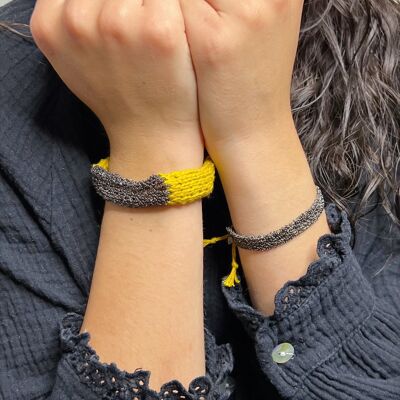 Bracciale MILEN Nero S / Giallo