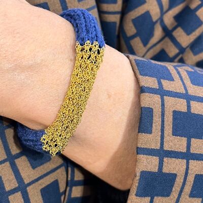 MILEN Bracelet Gold S / Dark Blue