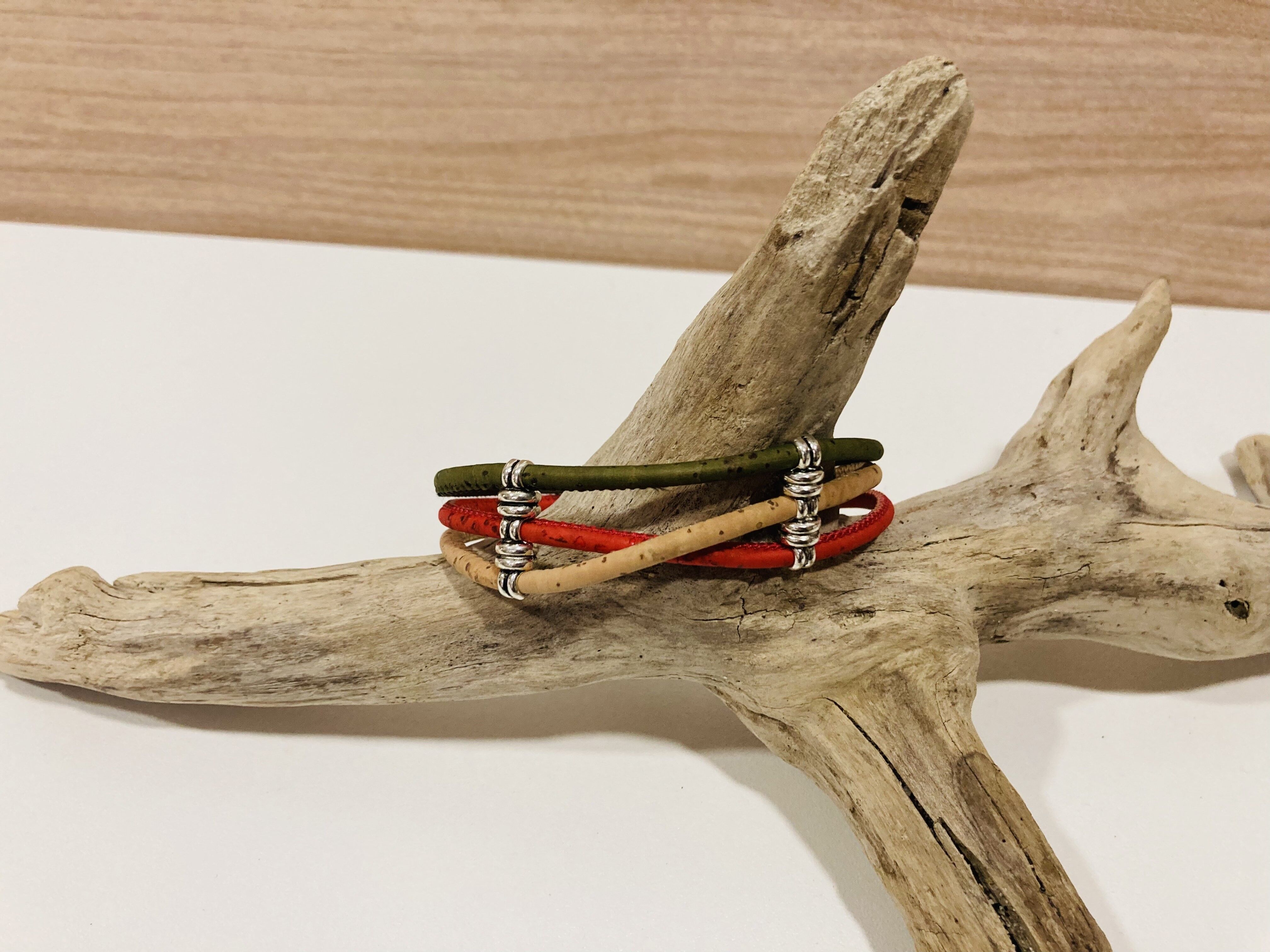 Handmade CAMILLE cork bracelet