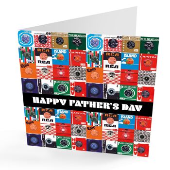 Carte de disques vinyle Happy Fathers Day