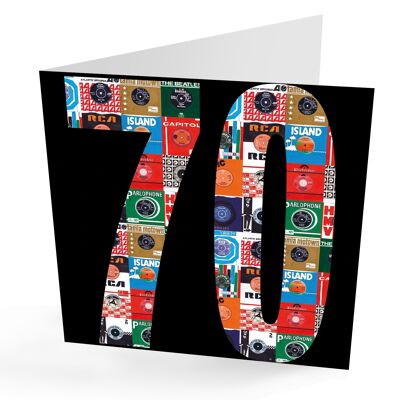 Schallplattenkarte zum 70. Geburtstag