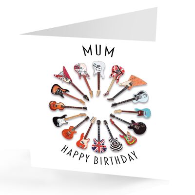 Mama-alles- Gute zum Geburtstaggitarren-Karte