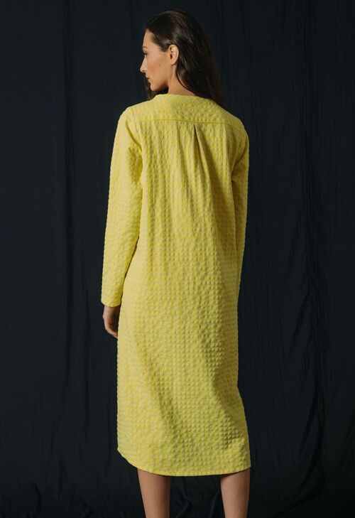 V02 Dress Durazno  Fluor Tweed