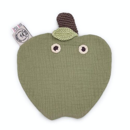 Newton la Pomme - doudou en coton bio