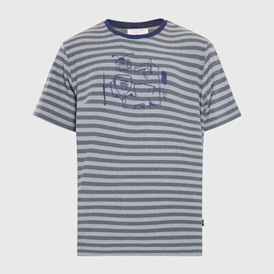 Fake News Striped Tee