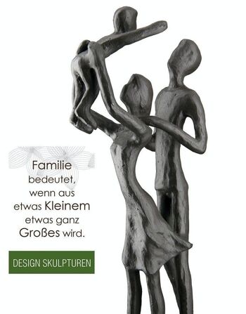 Sculpture Design Fer " Bonheur Familial " 5