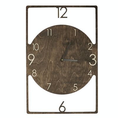 Grande horloge murale rectangulaire