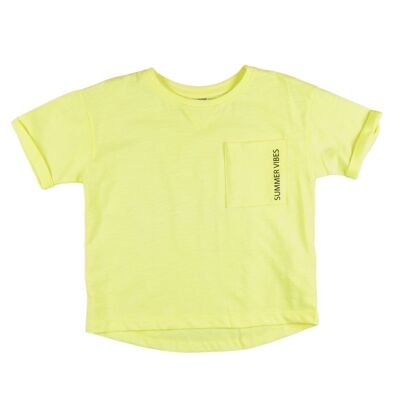 Limettenfarbenes T-Shirt für Jungen COPERNICON