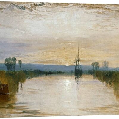 Impression sur toile de qualité musée William Turner, The Chichester Canal