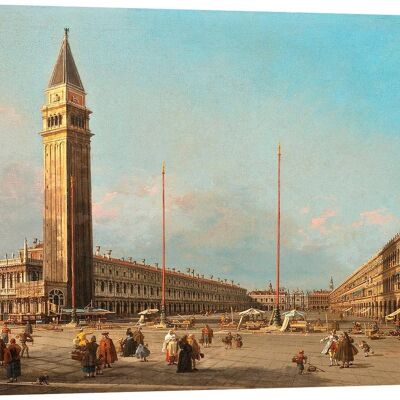 Impression sur toile de qualité musée Canaletto, Piazza San Marco, Venise