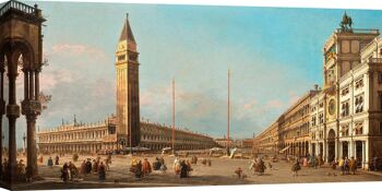 Impression sur toile de qualité musée Canaletto, Piazza San Marco, Venise 1