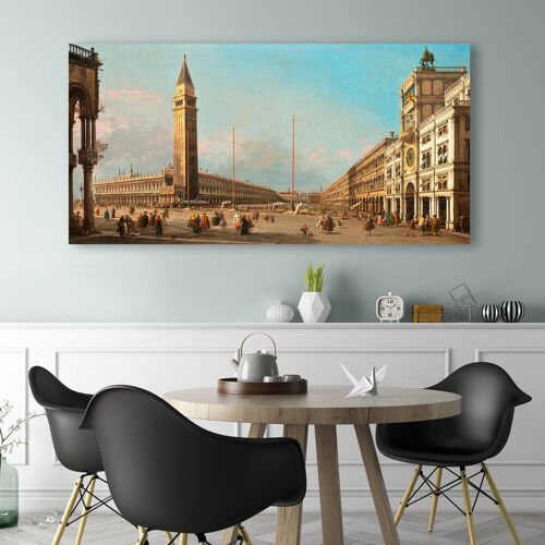 Quadro su tela di qualità museale Canaletto, Piazza San Marco, Venezia