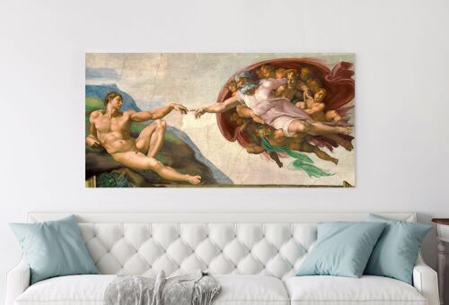 Quadro, Michelangelo Buonarroti, La creazione di Adamo (dopo il restauro)