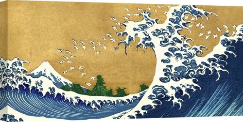 Quadro giapponese Hokusai, La Grande Onda di Kanagawa (dettaglio)