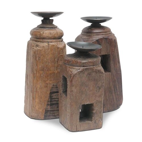 Kerzenständer Pillar 3er-Set