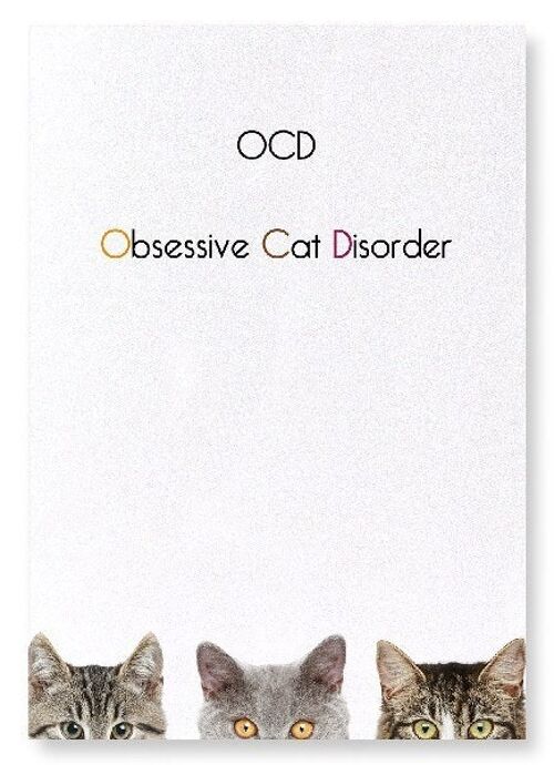 OCD OBSESSIVE CAT DISORDER  Art Print