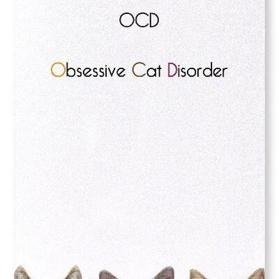 Disturbo ossessivo ossessivo del gatto OCD Stampa artistica