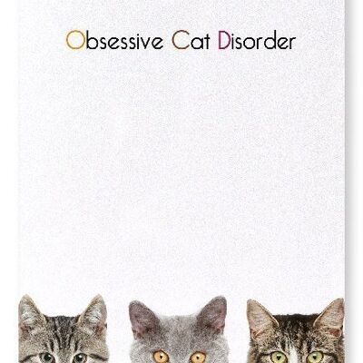 OCD OBSESSIVE CAT DISORDER  Art Print