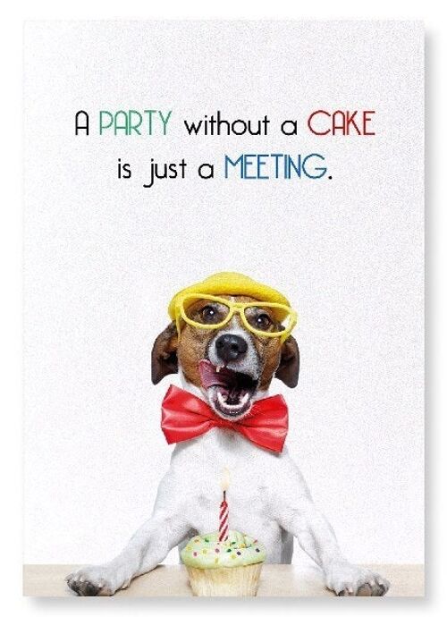 PARTY AND CAKE Art Print