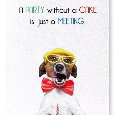 PARTY AND CAKE Art Print