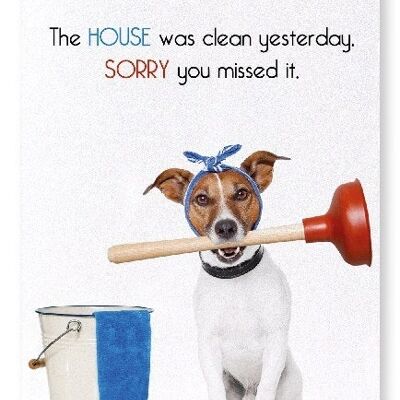 HOUSE CLEANING Art Print