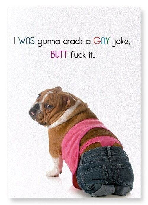 GAY JOKE BUTT FUCK Art Print