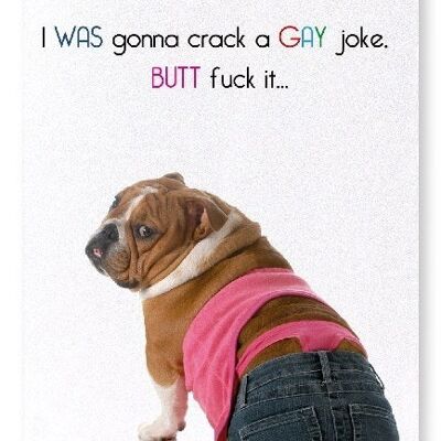 GAY JOKE BUTT FUCK Art Print