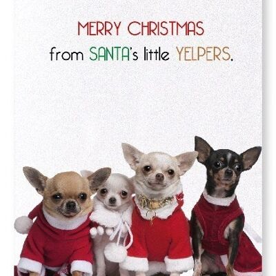 SANTA'S YELPERS Art Print