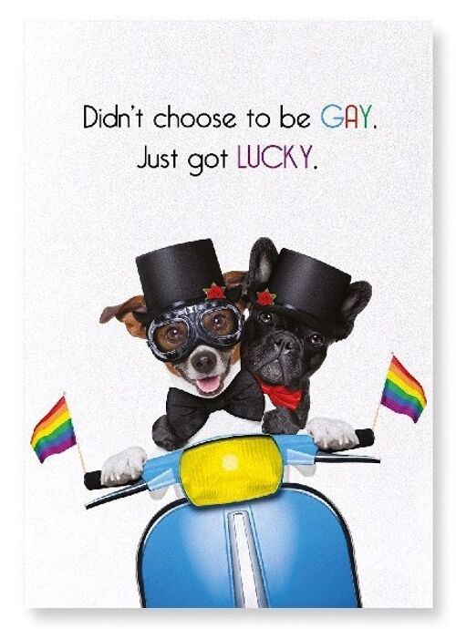 LUCKY AND GAY Art Print