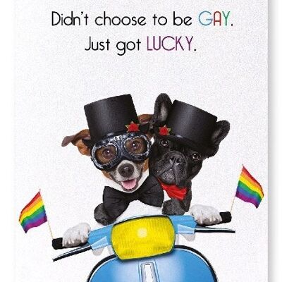 LUCKY AND GAY Art Print