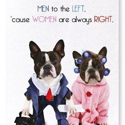 MEN TO THE LEFT Art Print