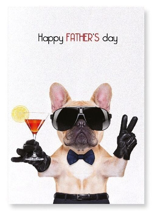 HAPPY FATHER'S DAY FRENCHIE Art Print