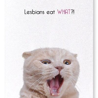 LESBIANS EAT WHAT?! Art Print