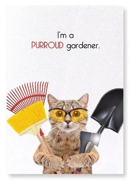 PURROUD GARDENER Art Print