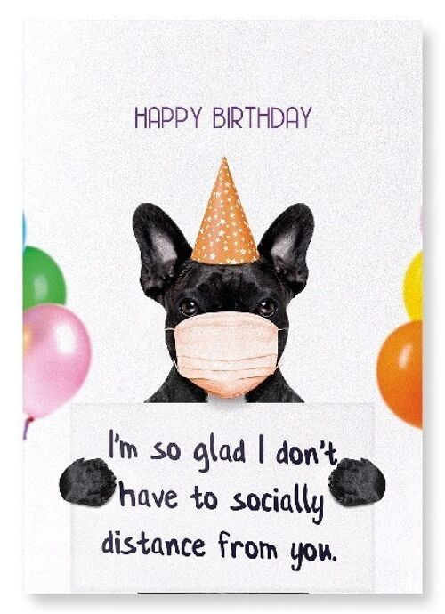 BIRTHDAY CORONA FRENCHIE Art Print