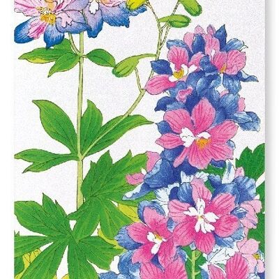 FLEURS DE DELPHINIUM Impression artistique