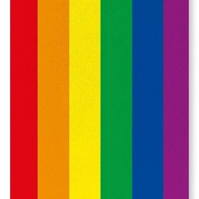 BANDERA DEL ORGULLO DEL ARCO IRIS LGBT Lámina artística