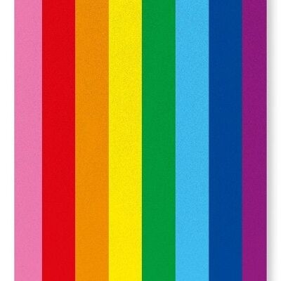 ORIGINAL 8 FARBE LGBT PRIDE FLAG Kunstdruck