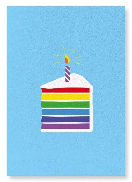 RAINBOW CAKE IN BLUE Art Print