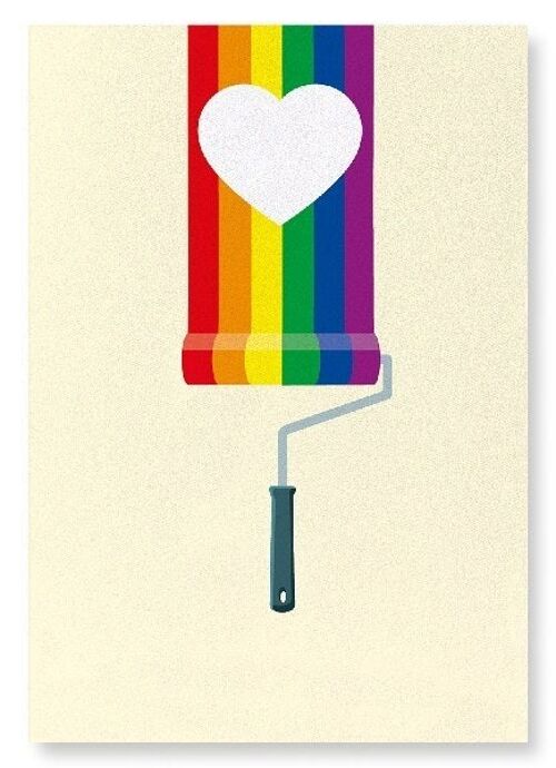 PAINT ROLLER RAINBOW Art Print